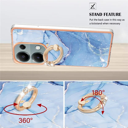 YB IMD Series-17 Style-E For Xiaomi Redmi Note 13 Pro 4G / Poco M6 Pro 4G TPU Case Kickstand Phone Cover