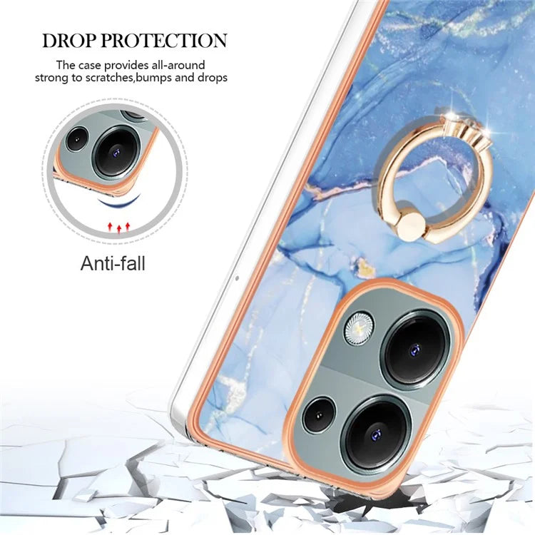 YB IMD Series-17 Style-E For Xiaomi Redmi Note 13 Pro 4G / Poco M6 Pro 4G TPU Case Kickstand Phone Cover