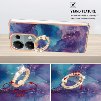 YB IMD Series-17 Style-E For Xiaomi Redmi Note 13 Pro 4G / Poco M6 Pro 4G TPU Case Kickstand Phone Cover