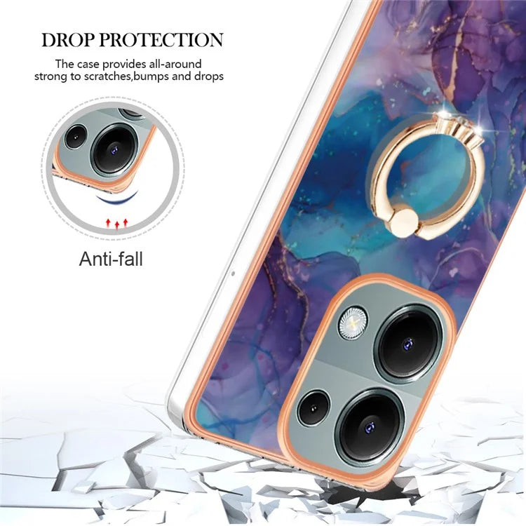 YB IMD Series-17 Style-E For Xiaomi Redmi Note 13 Pro 4G / Poco M6 Pro 4G TPU Case Kickstand Phone Cover