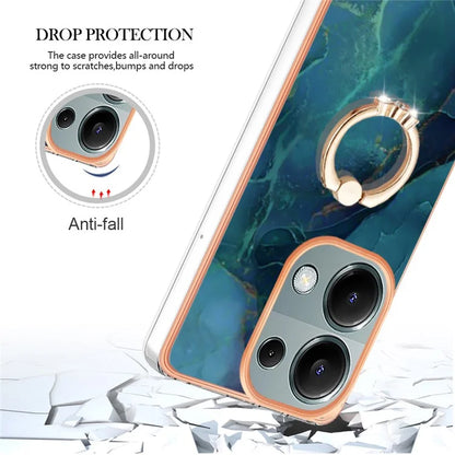 YB IMD Series-17 Style-E For Xiaomi Redmi Note 13 Pro 4G / Poco M6 Pro 4G TPU Case Kickstand Phone Cover
