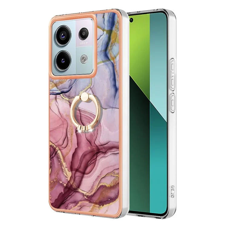 YB IMD Series-17 Style-E For Xiaomi Redmi Note 13 Pro 5G / Poco X6 5G Phone Case Kickstand 2.0mm TPU Cover