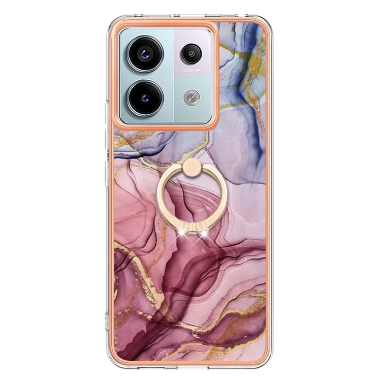 YB IMD Series-17 Style-E For Xiaomi Redmi Note 13 Pro 5G / Poco X6 5G Phone Case Kickstand 2.0mm TPU Cover