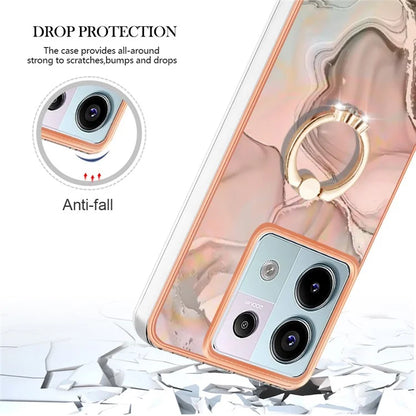 YB IMD Series-17 Style-E For Xiaomi Redmi Note 13 Pro 5G / Poco X6 5G Phone Case Kickstand 2.0mm TPU Cover