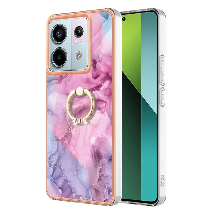 YB IMD Series-17 Style-E For Xiaomi Redmi Note 13 Pro 5G / Poco X6 5G Phone Case Kickstand 2.0mm TPU Cover