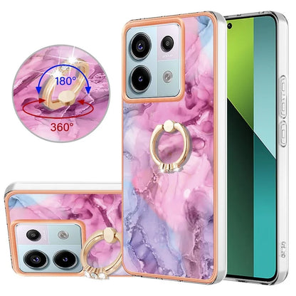 YB IMD Series-17 Style-E For Xiaomi Redmi Note 13 Pro 5G / Poco X6 5G Phone Case Kickstand 2.0mm TPU Cover