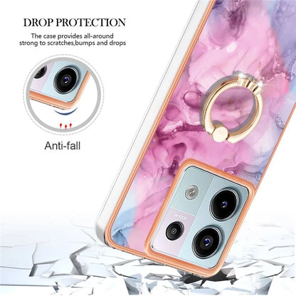 YB IMD Series-17 Style-E For Xiaomi Redmi Note 13 Pro 5G / Poco X6 5G Phone Case Kickstand 2.0mm TPU Cover