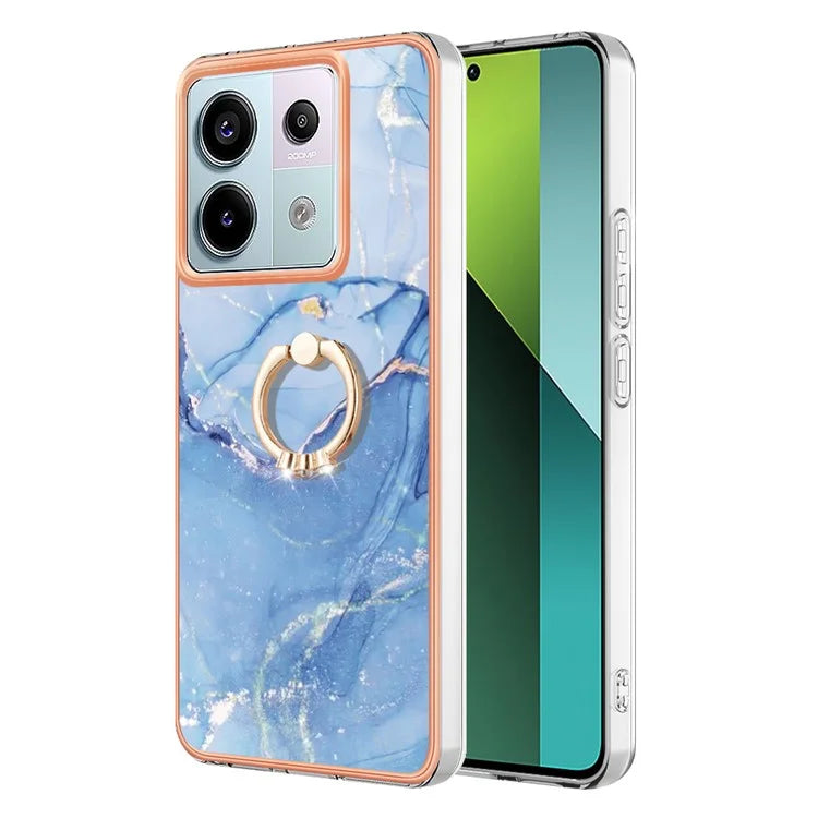 YB IMD Series-17 Style-E For Xiaomi Redmi Note 13 Pro 5G / Poco X6 5G Phone Case Kickstand 2.0mm TPU Cover
