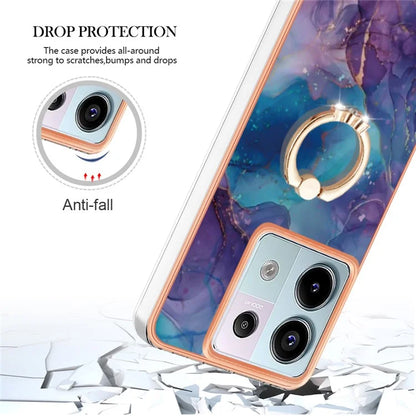 YB IMD Series-17 Style-E For Xiaomi Redmi Note 13 Pro 5G / Poco X6 5G Phone Case Kickstand 2.0mm TPU Cover