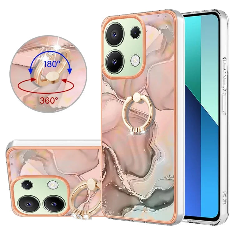 YB IMD Series-17 Style-E For Xiaomi Redmi Note 13 4G TPU Cover Kickstand 2.0mm Phone Case
