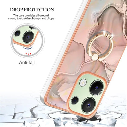 YB IMD Series-17 Style-E For Xiaomi Redmi Note 13 4G TPU Cover Kickstand 2.0mm Phone Case
