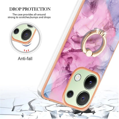 YB IMD Series-17 Style-E For Xiaomi Redmi Note 13 4G TPU Cover Kickstand 2.0mm Phone Case