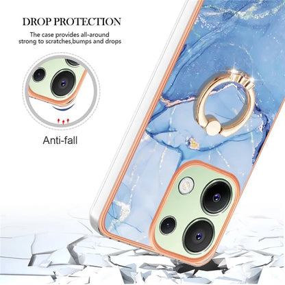 YB IMD Series-17 Style-E For Xiaomi Redmi Note 13 4G TPU Cover Kickstand 2.0mm Phone Case