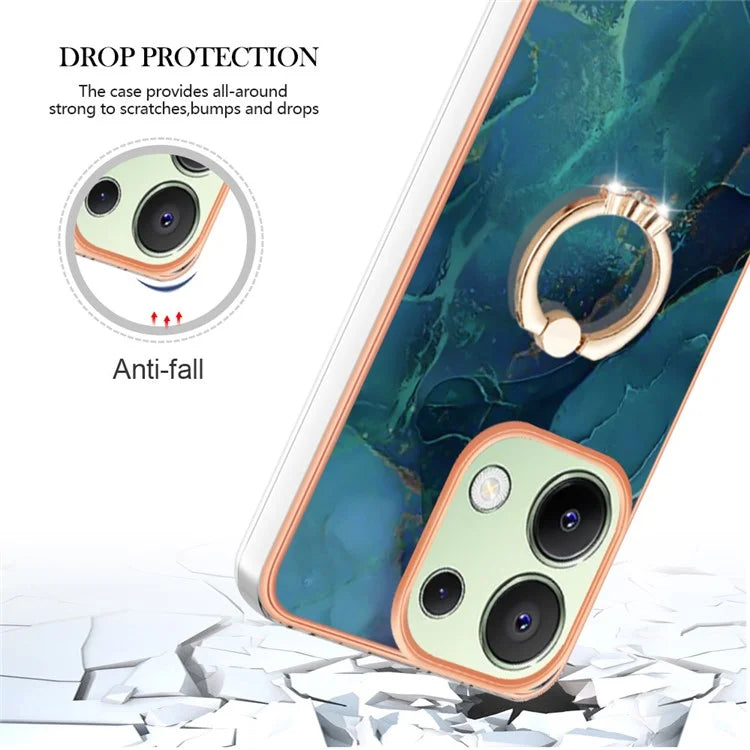 YB IMD Series-17 Style-E For Xiaomi Redmi Note 13 4G TPU Cover Kickstand 2.0mm Phone Case