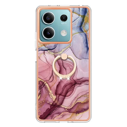 YB IMD Series-17 Style-E For Xiaomi Redmi Note 13 5G Case Electroplating Kickstand Soft TPU Cover