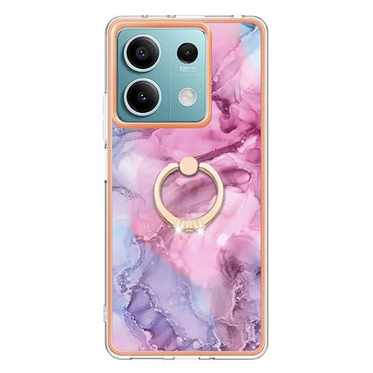 YB IMD Series-17 Style-E For Xiaomi Redmi Note 13 5G Case Electroplating Kickstand Soft TPU Cover