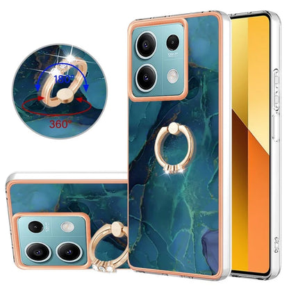 YB IMD Series-17 Style-E For Xiaomi Redmi Note 13 5G Case Electroplating Kickstand Soft TPU Cover