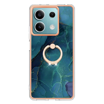 YB IMD Series-17 Style-E For Xiaomi Redmi Note 13 5G Case Electroplating Kickstand Soft TPU Cover