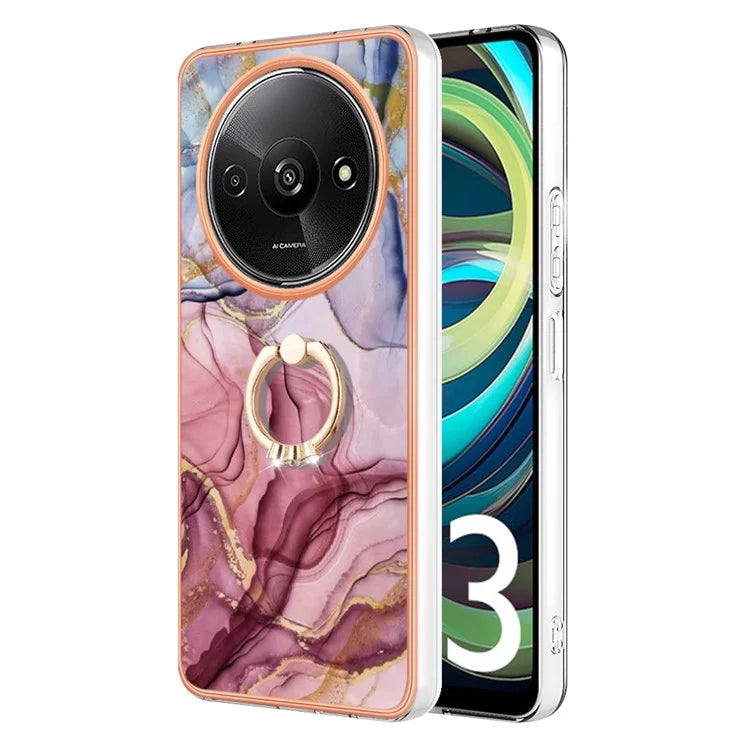 YB IMD Series-17 Style-E For Xiaomi Redmi A3 / Poco C61 4G Slim Case 2.0mm Kickstand TPU Phone Cover