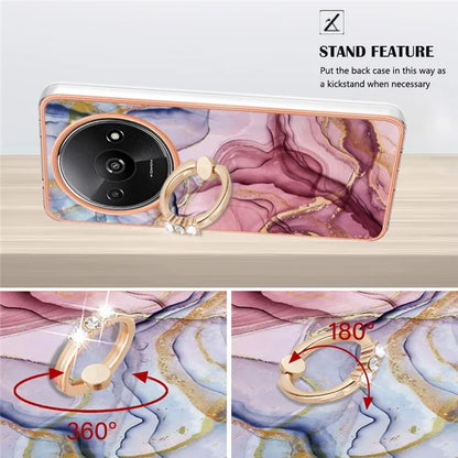 YB IMD Series-17 Style-E For Xiaomi Redmi A3 / Poco C61 4G Slim Case 2.0mm Kickstand TPU Phone Cover
