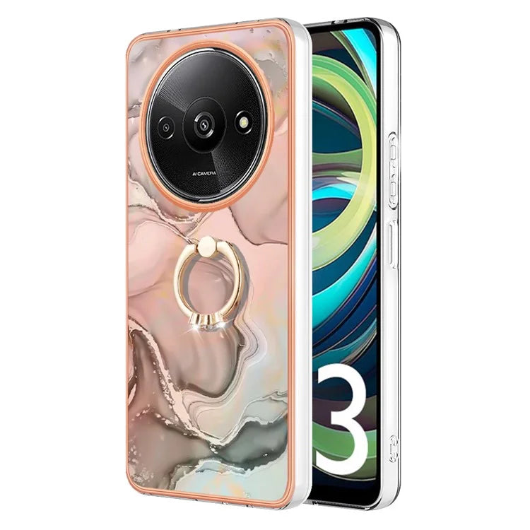 YB IMD Series-17 Style-E For Xiaomi Redmi A3 / Poco C61 4G Slim Case 2.0mm Kickstand TPU Phone Cover