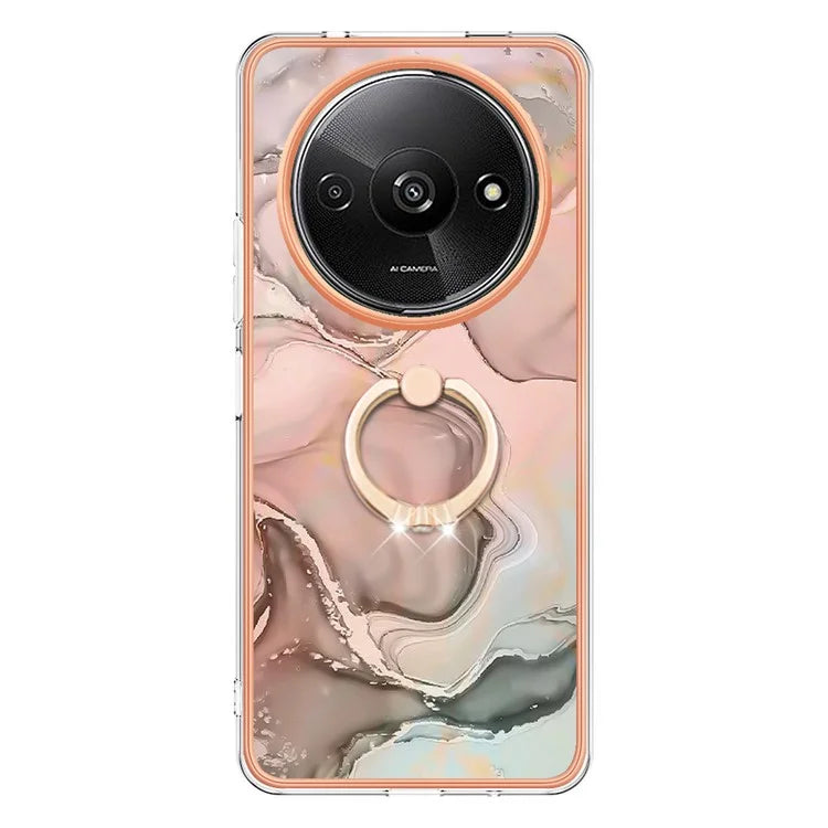 YB IMD Series-17 Style-E For Xiaomi Redmi A3 / Poco C61 4G Slim Case 2.0mm Kickstand TPU Phone Cover