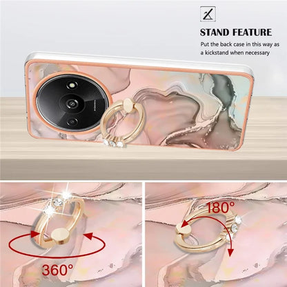 YB IMD Series-17 Style-E For Xiaomi Redmi A3 / Poco C61 4G Slim Case 2.0mm Kickstand TPU Phone Cover