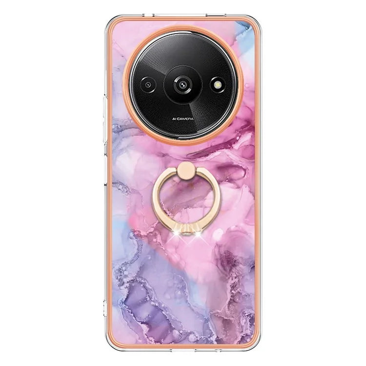 YB IMD Series-17 Style-E For Xiaomi Redmi A3 / Poco C61 4G Slim Case 2.0mm Kickstand TPU Phone Cover