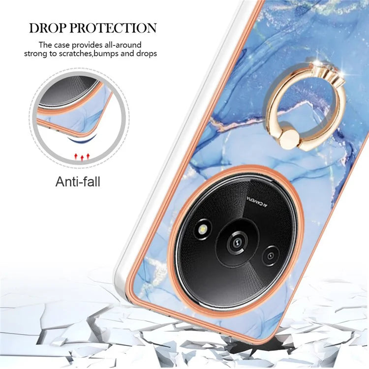 YB IMD Series-17 Style-E For Xiaomi Redmi A3 / Poco C61 4G Slim Case 2.0mm Kickstand TPU Phone Cover