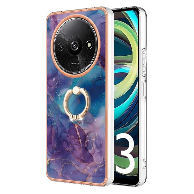 YB IMD Series-17 Style-E For Xiaomi Redmi A3 / Poco C61 4G Slim Case 2.0mm Kickstand TPU Phone Cover