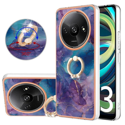 YB IMD Series-17 Style-E For Xiaomi Redmi A3 / Poco C61 4G Slim Case 2.0mm Kickstand TPU Phone Cover