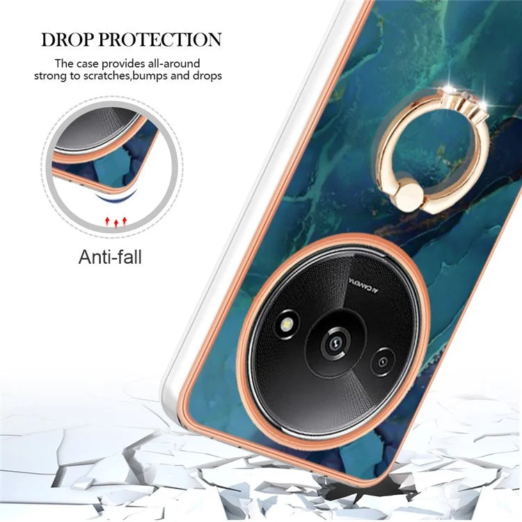 YB IMD Series-17 Style-E For Xiaomi Redmi A3 / Poco C61 4G Slim Case 2.0mm Kickstand TPU Phone Cover