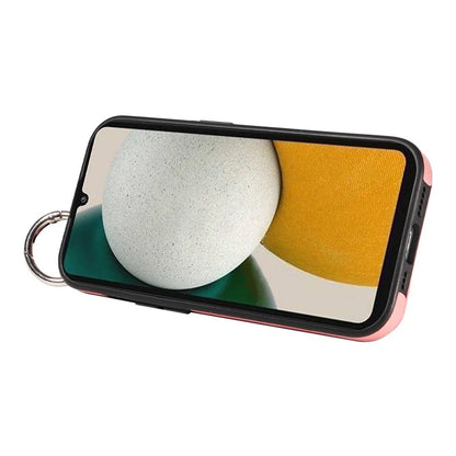 008 For Samsung Galaxy A34 5G Case Calf Texture Leather+TPU Kickstand Phone Cover
