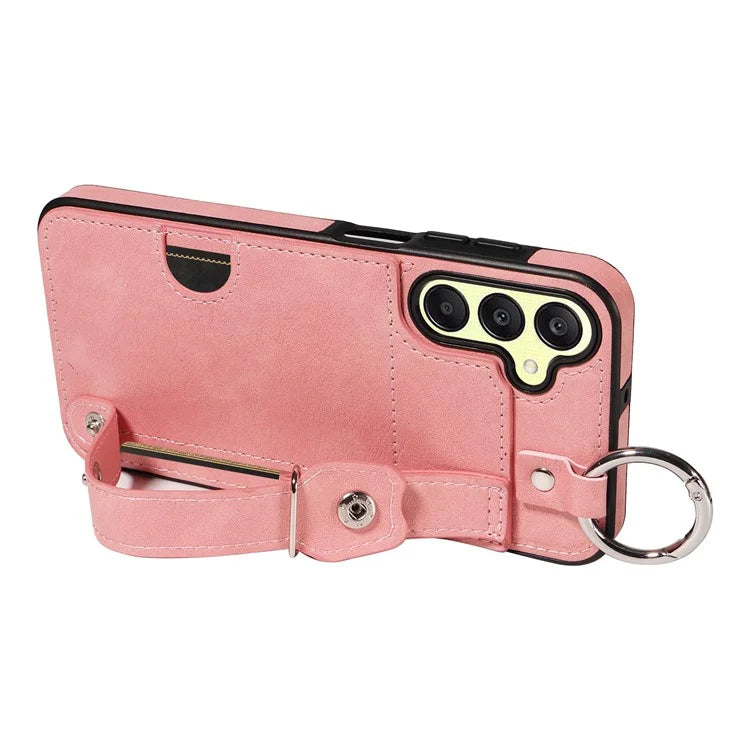 008 For Samsung Galaxy A25 5G (Global) (161.0 x 76.5 x 8.3mm) TPU Case Kickstand Phone Cover with Card Slot