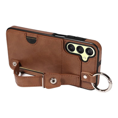 008 For Samsung Galaxy A25 5G (Global) (161.0 x 76.5 x 8.3mm) TPU Case Kickstand Phone Cover with Card Slot