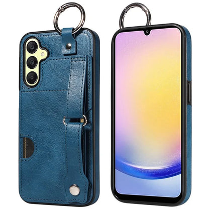 008 For Samsung Galaxy A25 5G (Global) (161.0 x 76.5 x 8.3mm) TPU Case Kickstand Phone Cover with Card Slot