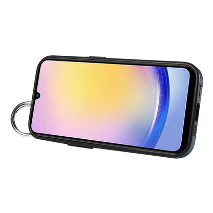 008 For Samsung Galaxy A25 5G (Global) (161.0 x 76.5 x 8.3mm) TPU Case Kickstand Phone Cover with Card Slot