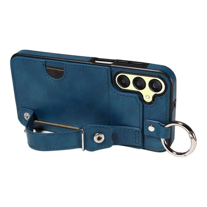 008 For Samsung Galaxy A25 5G (Global) (161.0 x 76.5 x 8.3mm) TPU Case Kickstand Phone Cover with Card Slot