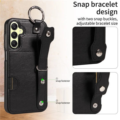 008 For Samsung Galaxy A25 5G (Global) (161.0 x 76.5 x 8.3mm) TPU Case Kickstand Phone Cover with Card Slot