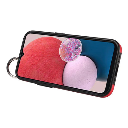 008 For Samsung Galaxy A13 5G / A13 4G /  A04s 4G (164.7 x 76.7 x 9.1 mm) / A04 4G (164.4 x 76) Case Bump Proof Leather+TPU Cover