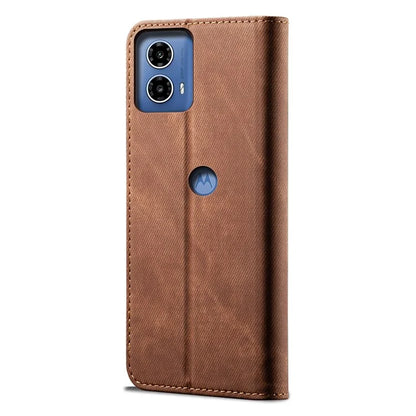 For Motorola Moto E14 4G / G04 4G / G04s 4G / G24 4G Case Anti-Drop Leather+TPU Stand View Phone Cover