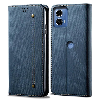 For Motorola Moto E14 4G / G04 4G / G04s 4G / G24 4G Case Anti-Drop Leather+TPU Stand View Phone Cover