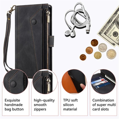 ESEBLE Star Series For Samsung Galaxy M55 5G / C55 5G / F55 5G Case PU Leather+TPU Cover with Wallet Stand