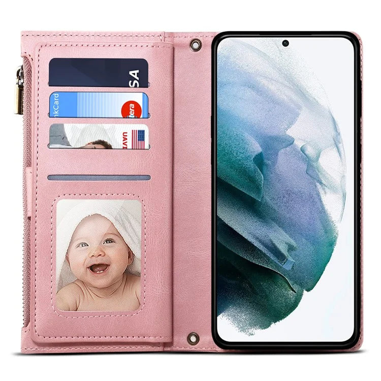 ESEBLE Star Series For Samsung Galaxy M55 5G / C55 5G / F55 5G Case PU Leather+TPU Cover with Wallet Stand