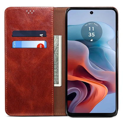 For Motorola Moto E14 4G / G04 4G / G04s 4G / G24 4G Case Leather Stand Magnetic Closing Phone Wallet Cover