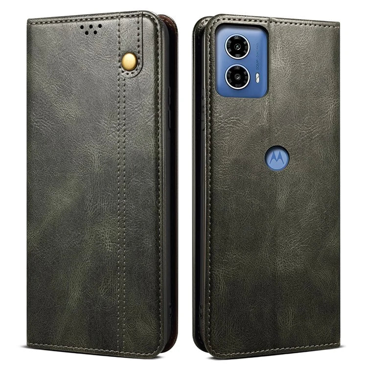For Motorola Moto E14 4G / G04 4G / G04s 4G / G24 4G Case Leather Stand Magnetic Closing Phone Wallet Cover