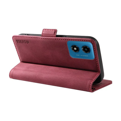 YIKATU YK-005 For Motorola Moto E14 4G / G04 4G / G04s 4G / G24 4G Case Soft Skin-Touch Leather Stand Phone Cover