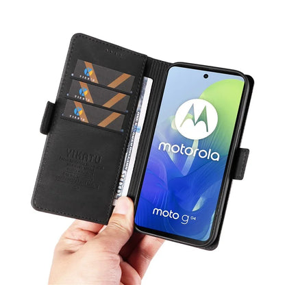 YIKATU YK-005 For Motorola Moto E14 4G / G04 4G / G04s 4G / G24 4G Case Soft Skin-Touch Leather Stand Phone Cover