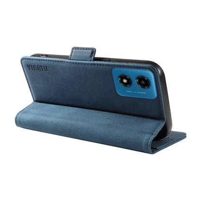 YIKATU YK-005 For Motorola Moto E14 4G / G04 4G / G04s 4G / G24 4G Case Soft Skin-Touch Leather Stand Phone Cover