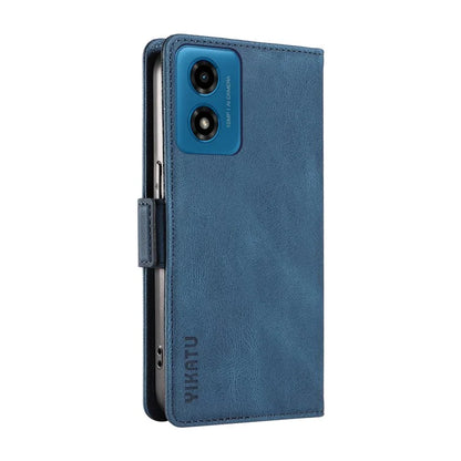 YIKATU YK-005 For Motorola Moto E14 4G / G04 4G / G04s 4G / G24 4G Case Soft Skin-Touch Leather Stand Phone Cover